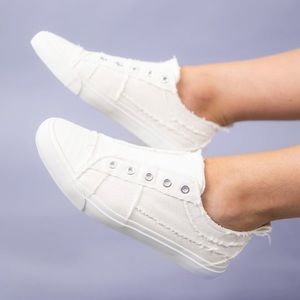 Corkys Babalu white slip on. Brand new in box. Size 8.